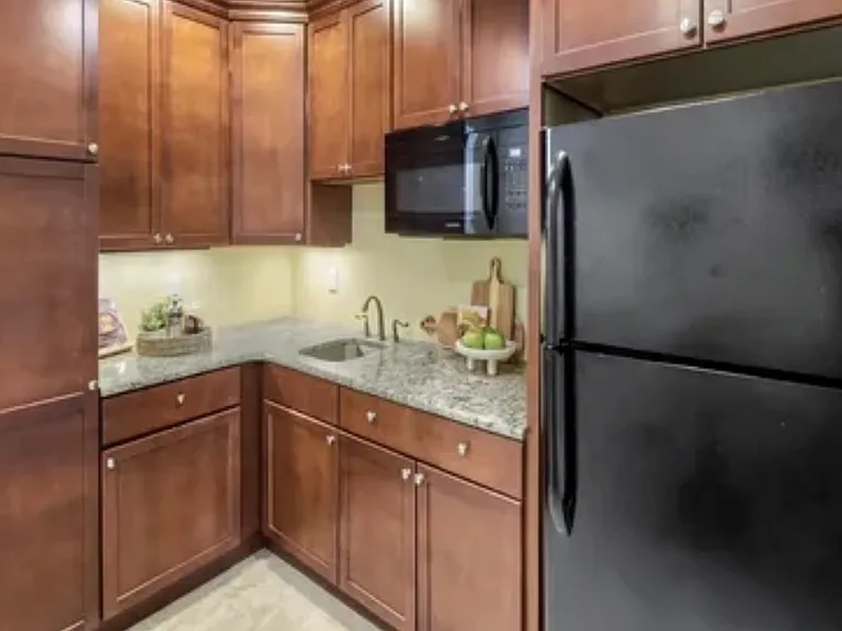 Kitchenette in basement.