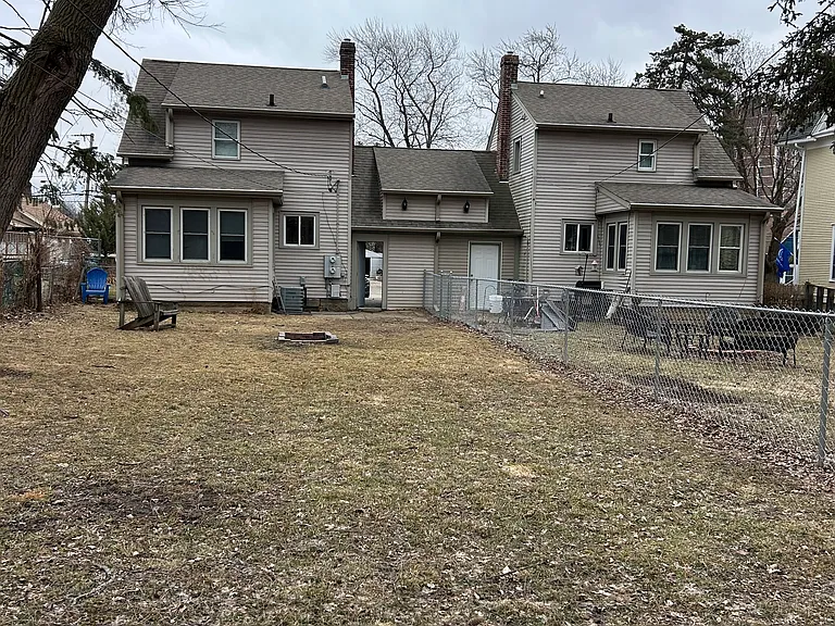 Large fenced in backyard.