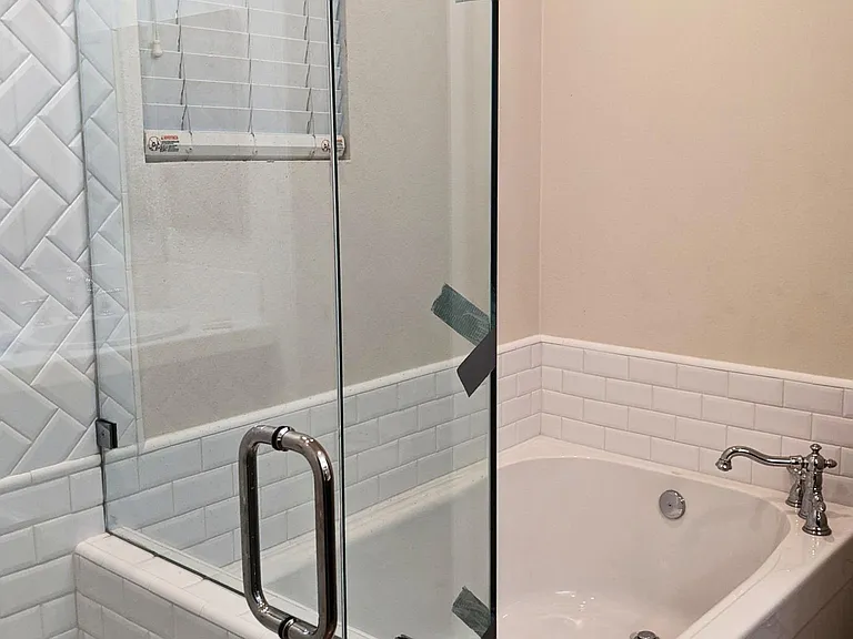 Bathtub and shower are new