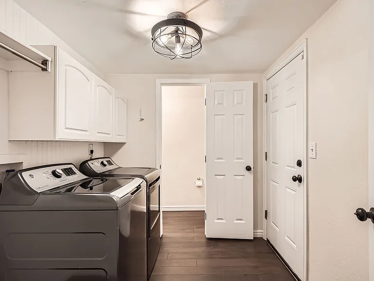 laundry room and half bathroom