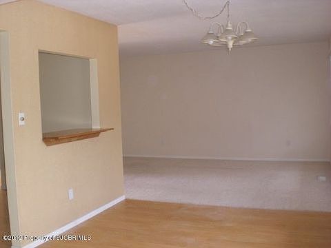 The dining area