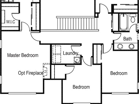 Upper level Floorplan