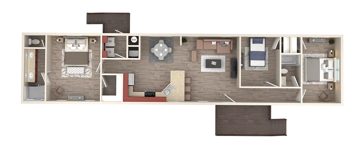 Floor plan 3bd 2bth - Grand