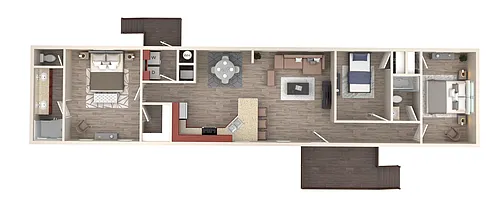 Floor plan 3bd 2bth - Grand