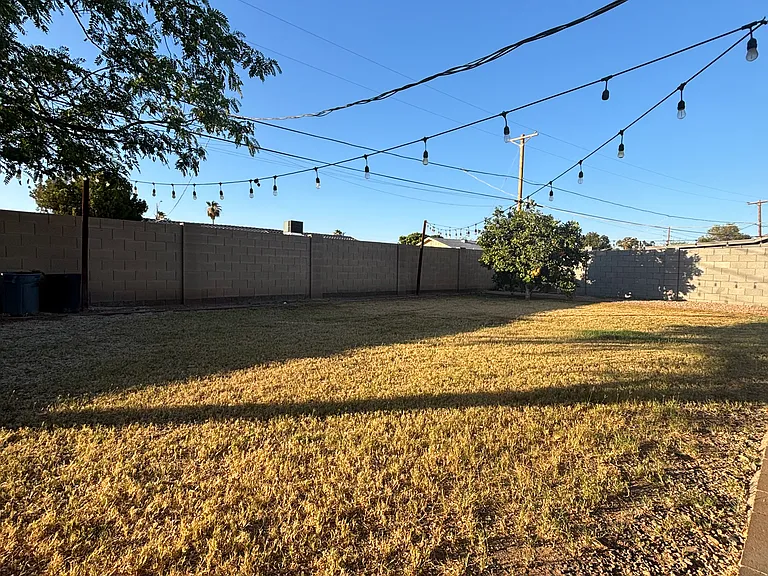 Spacious backyard for entertaining
