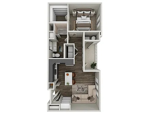 Floor plan 1X1-802