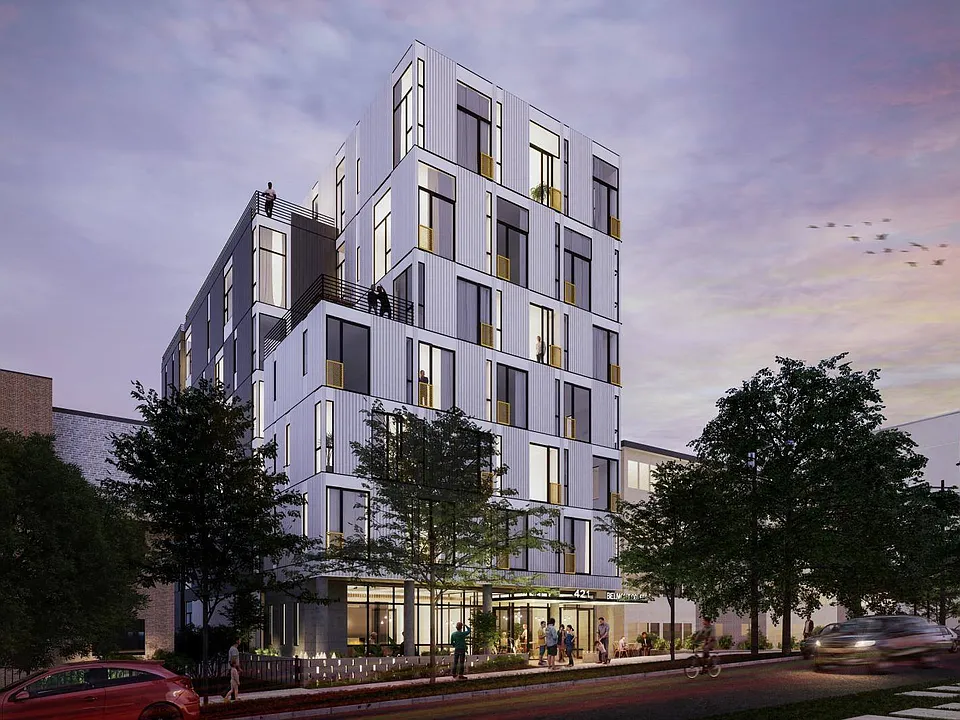 Exterior view of a tall building with a modern design at Alt Capitol Hill.