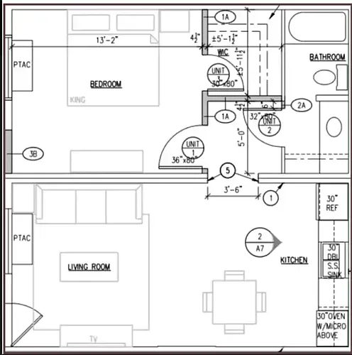 Floor plan 1Bed