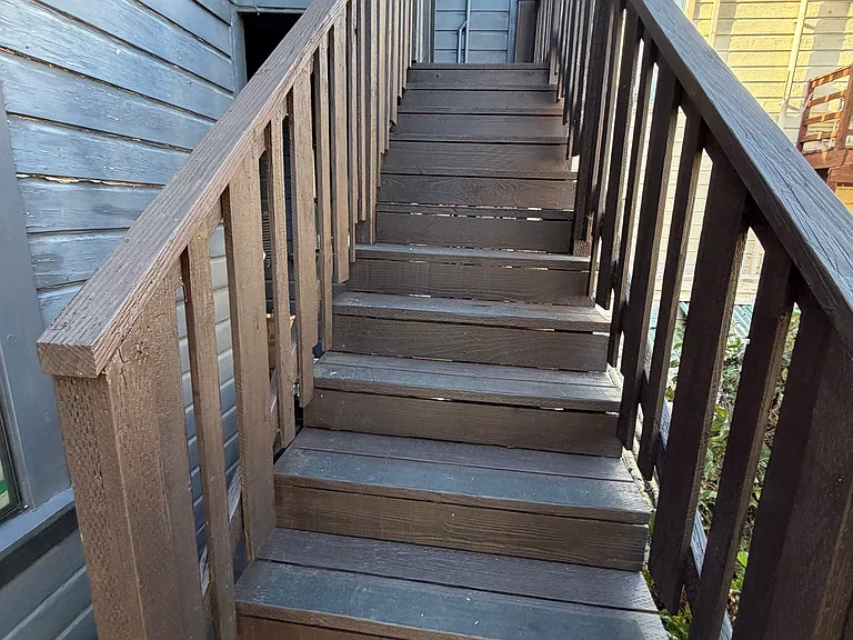 Staircase Leading to the Unit's Private Back Entrance.