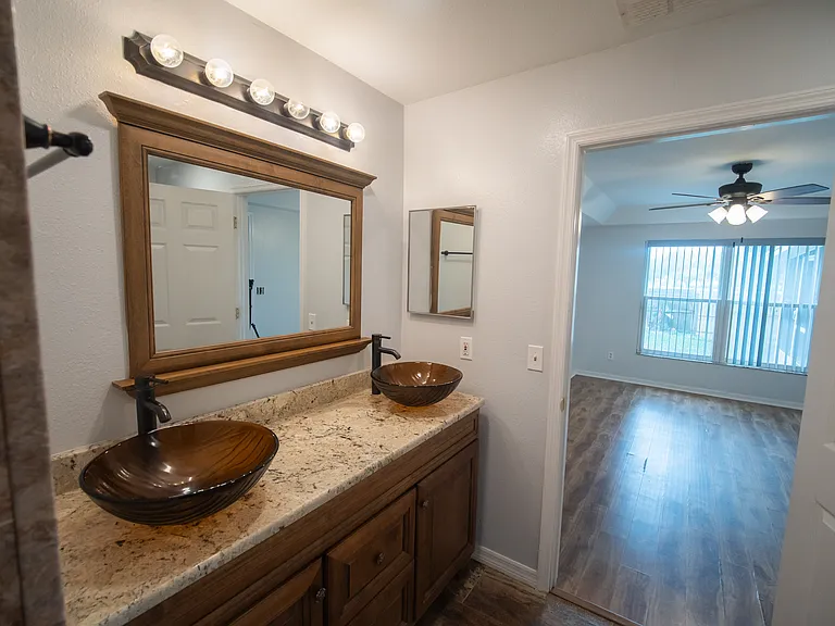 Upgraded vanity