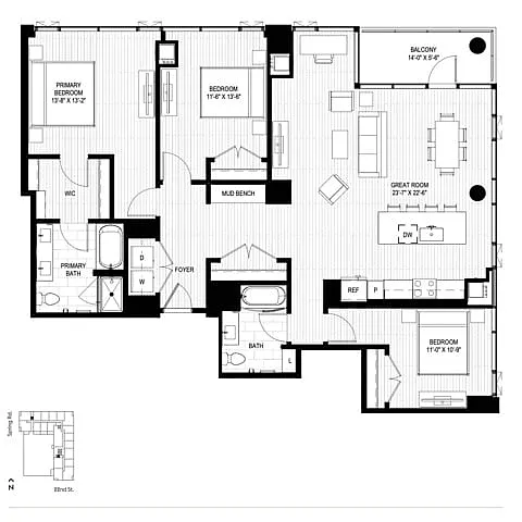 Floor plan B3