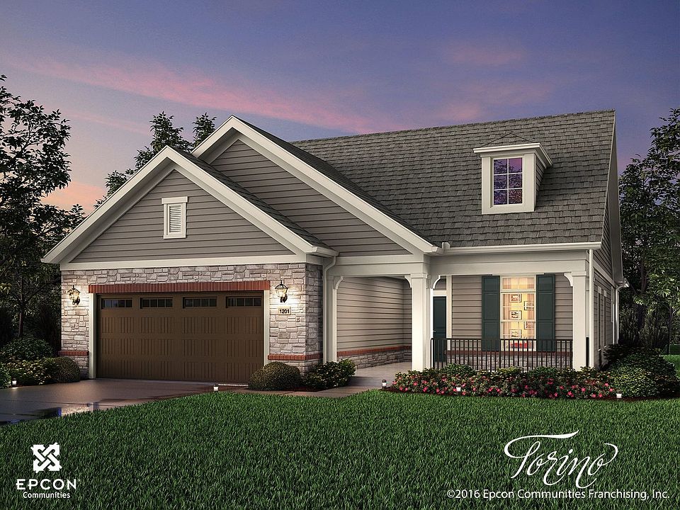 Exterior rendering of the Torino with the European Country architectural style.
