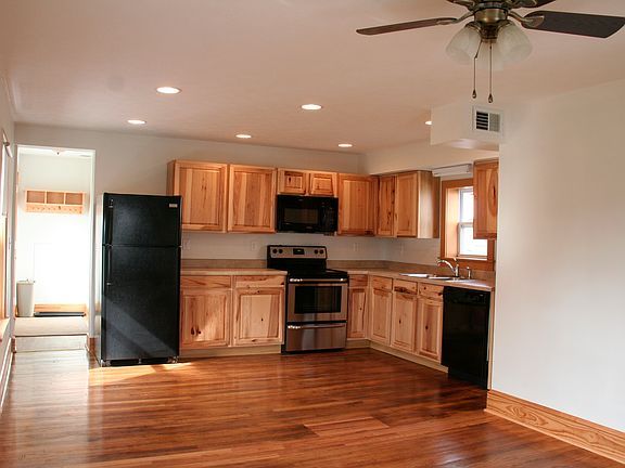 Kitchen, open to living room