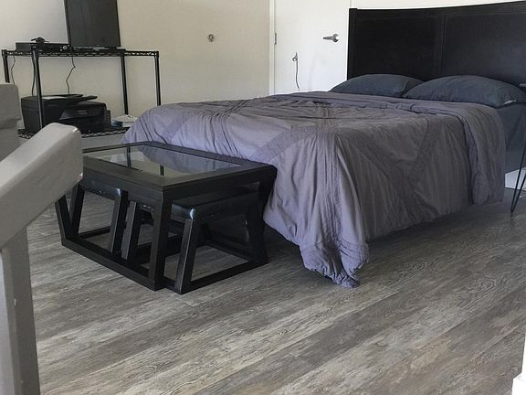 Roomy bedroom area upstairs.