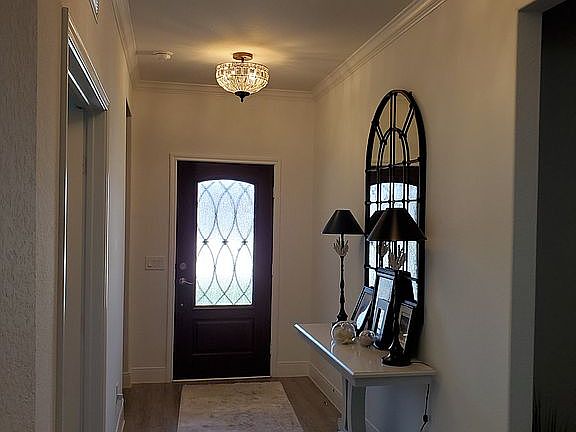 Entry Hall, custom lighting
