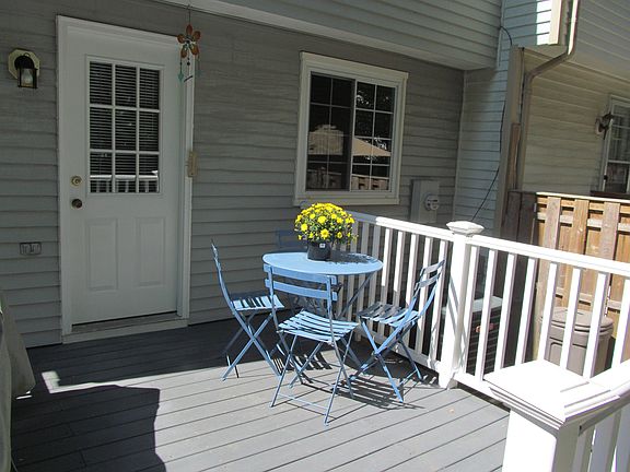 Deck looks out to Trees