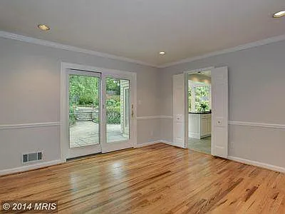 Dining Room - Door to Patio (left) and Door to Kitchen (right)