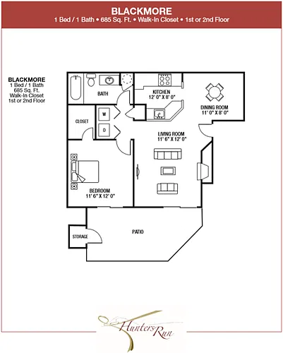Floor plan Blackmore