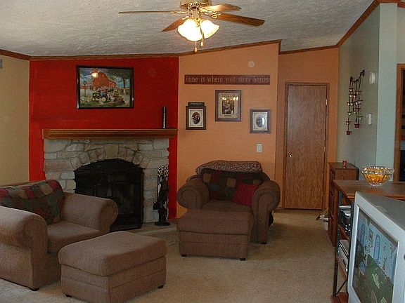 Family Room w/ Wood Burning Fireplace
