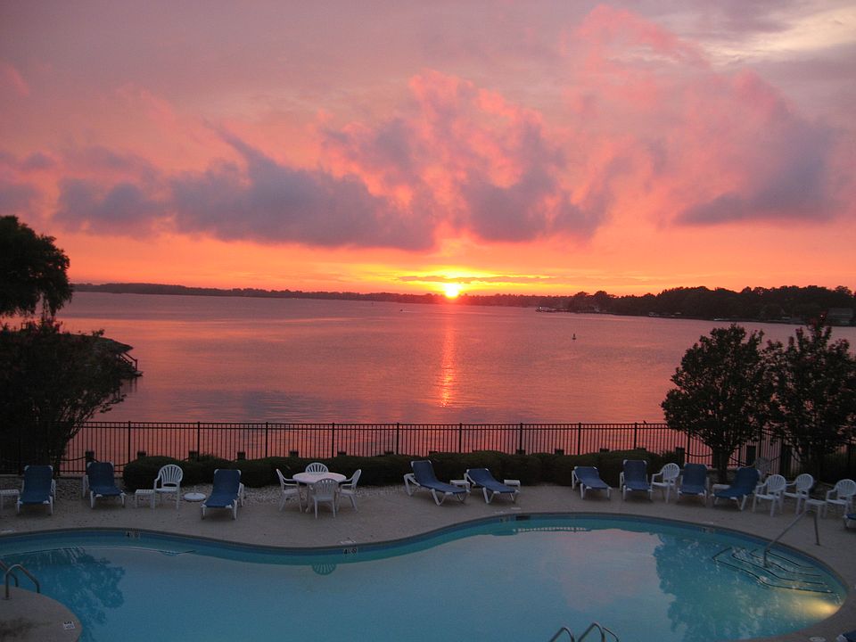 Sunset and long range view 