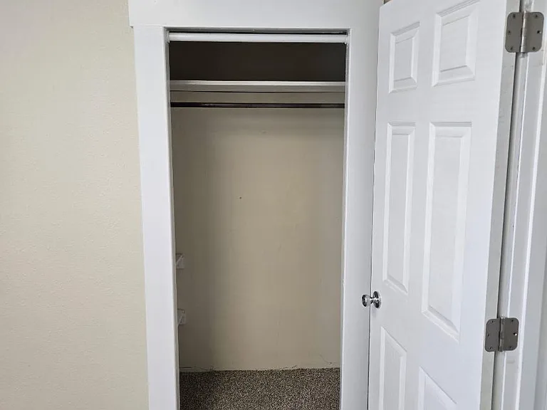 each bedroom has a full closet