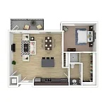 Floor plan 1X1 F