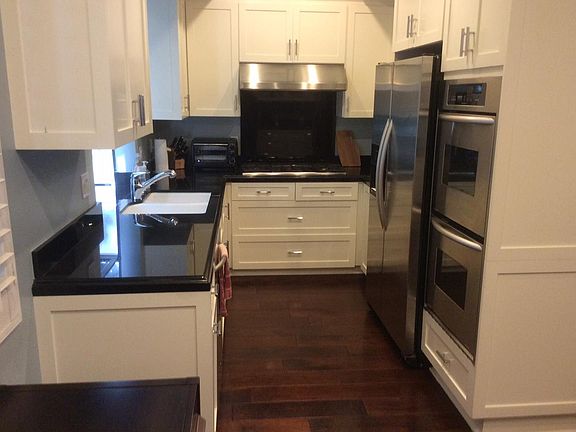 Kitchen with all stainless steel appliances