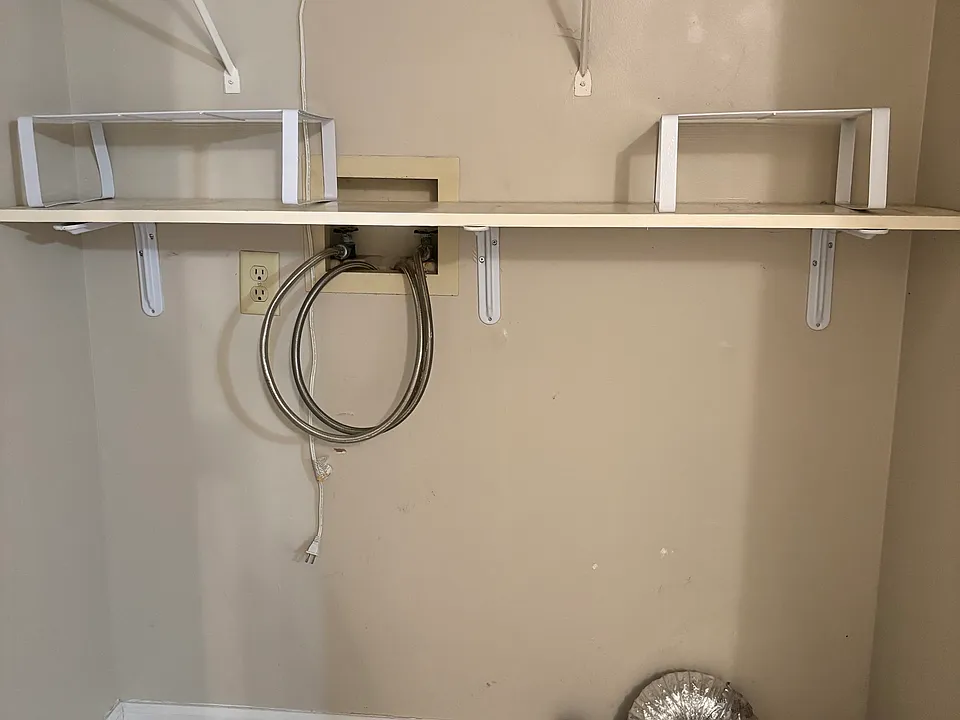 laundry hook up area