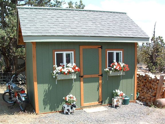 Storage shed for all your garden tools