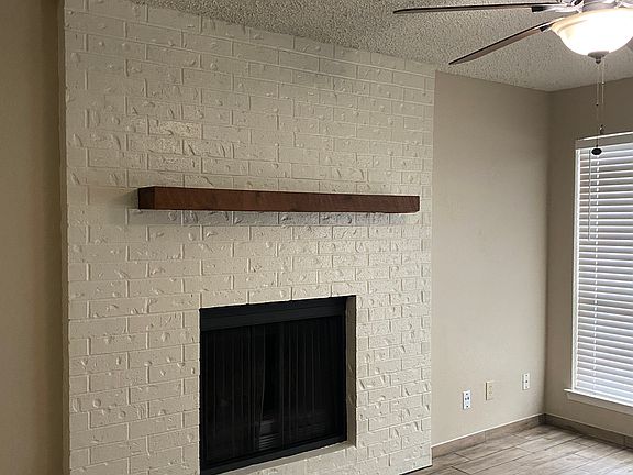 Wood burning fireplace