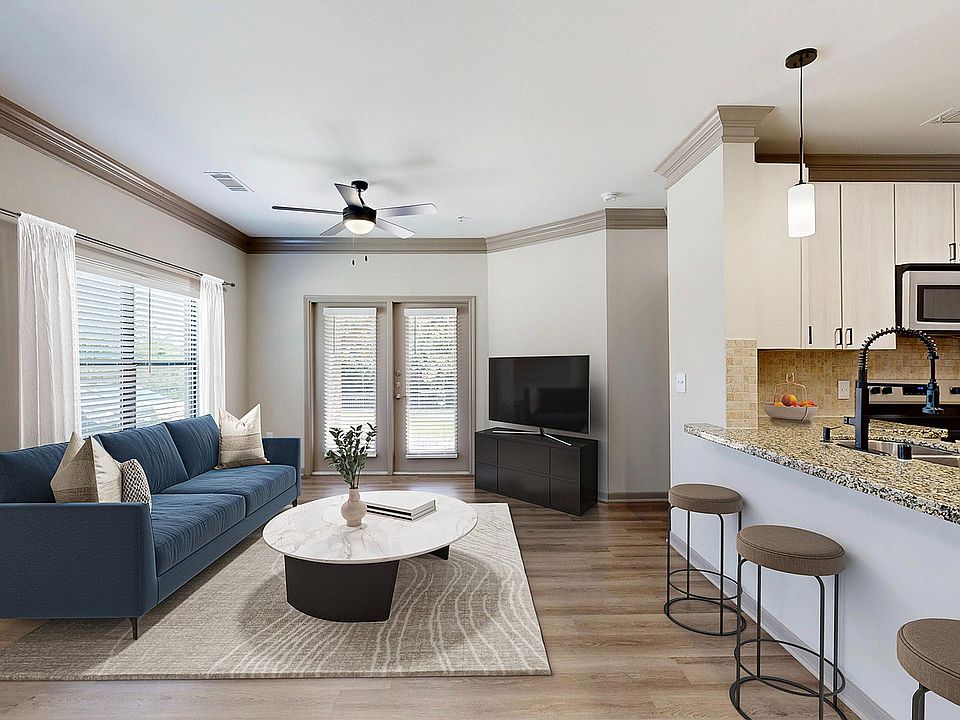 Newly Renovated Living Room with Gorgeous Hardwood-Style Flooring