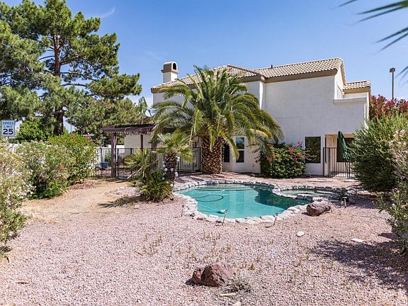 Full view of backyard