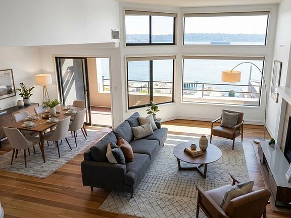 living room staged