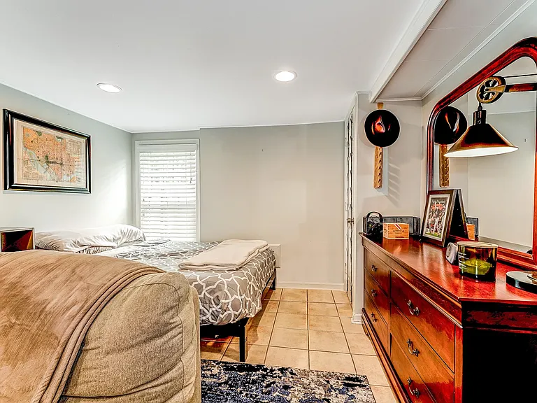 Queen-sized bed and large furniture easily fits!