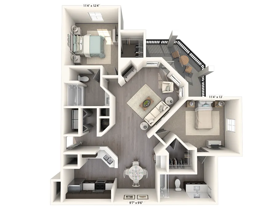Floor plan B3
