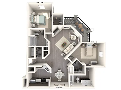 Floor plan B3