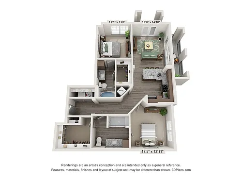 Floor plan The Quarters
