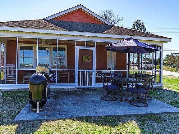 Rear porch and patio