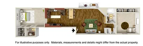 Floor plan 2 Bedroom 2 Bath