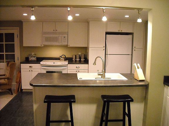 Kitchen view with Island 