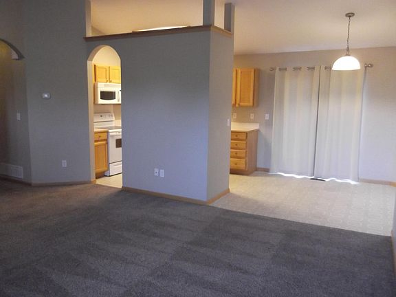 Livingroom to dining area and kitchen.