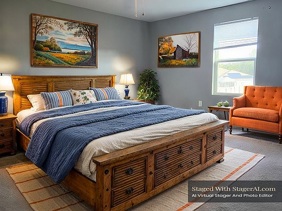 Master bedroom (staged)