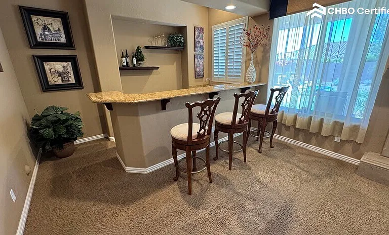 Bar area attached to the family room