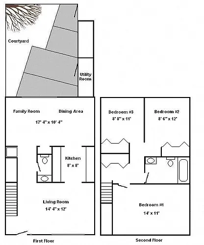 Floor plan Hawthorne - Townhouse