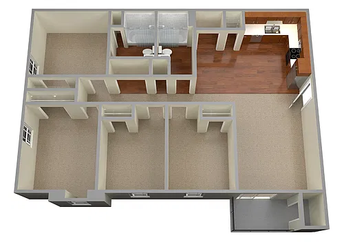 Floor plan 4 Bedroom Garden