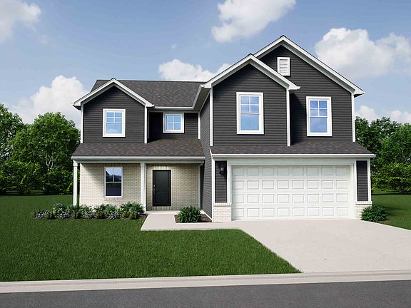 Elevation A, Brick B with Porch