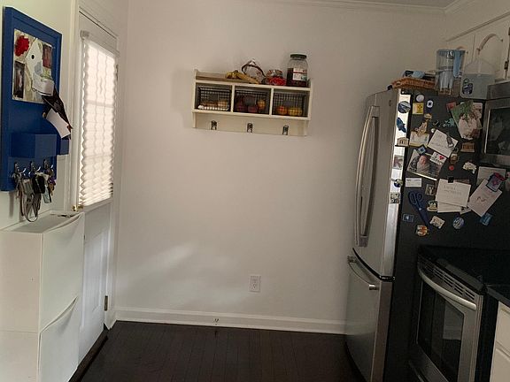 Back door enters into kitchen.