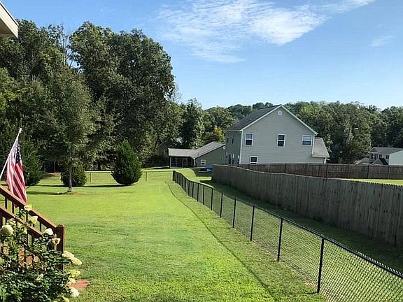 Black chain link fence