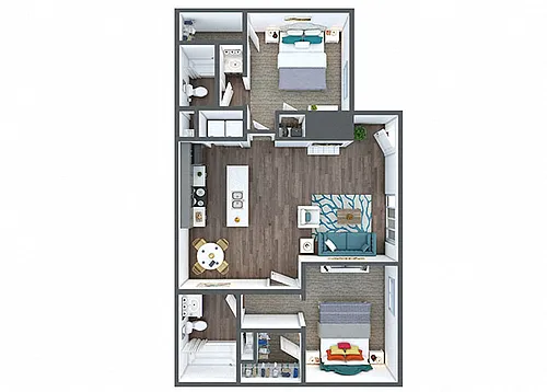 Floor plan B2 Renovated