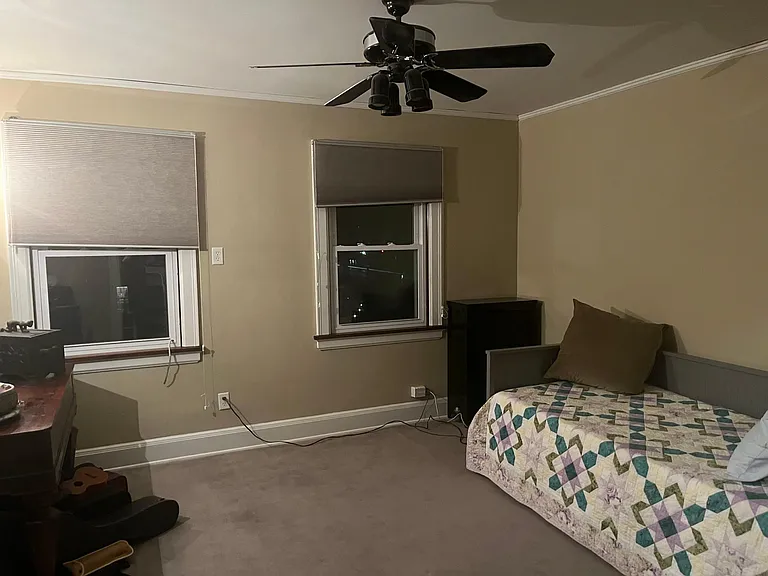 Large 2nd floor bedroom. Windows face north. Currently one of our guest rooms.